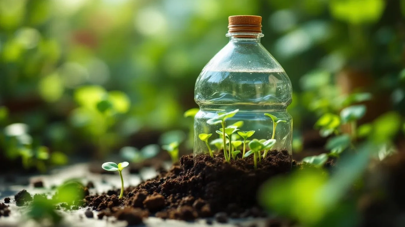 Plastic fles-methode: Waarom je nu een lege fles over je jonge plantjes moet zetten
